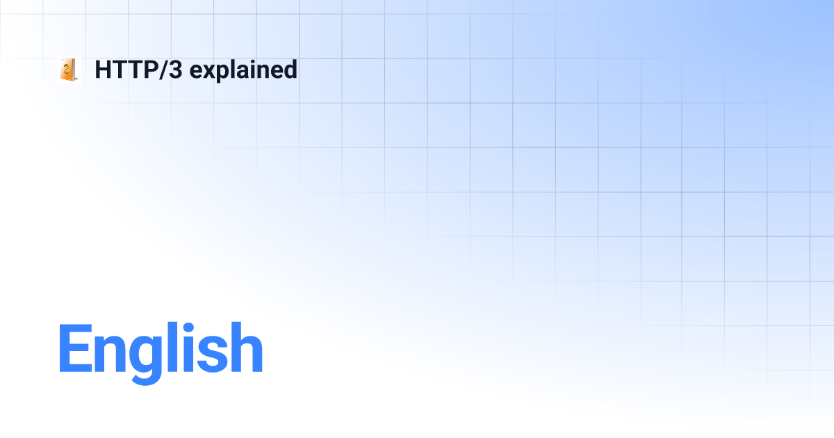 This book effort was started in March 2018. The plan is to document HTTP/3 and its underlying protocol: QUIC. Why, how they work, protocol details, th